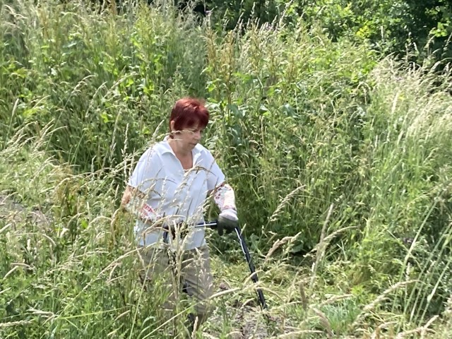 Volunteers working on the Community Field