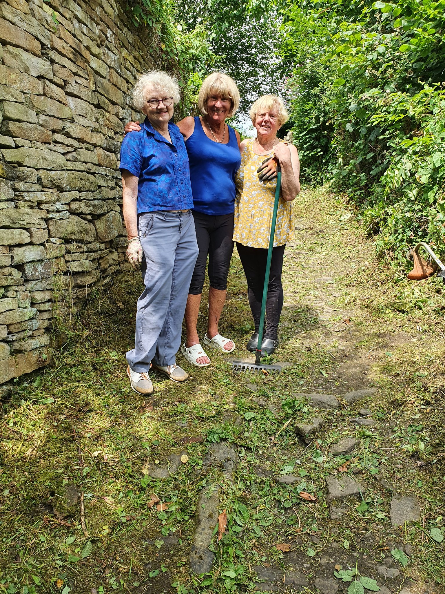 Maintenance on an overgrown footpath from Riley Park to Low Town.